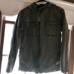 Women’s army green carhartt coat